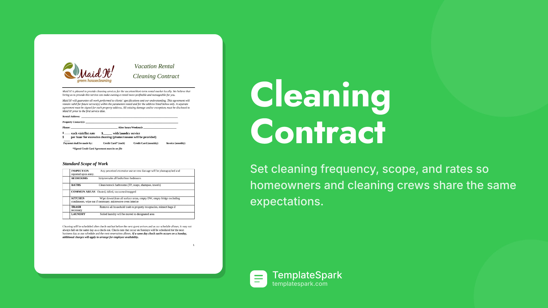 Cleaning Contract