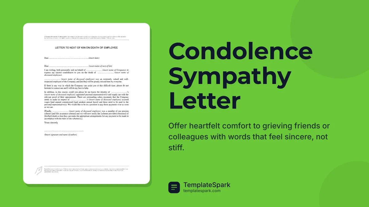 Condolence Sympathy Letter Condolence Sympathy Letter