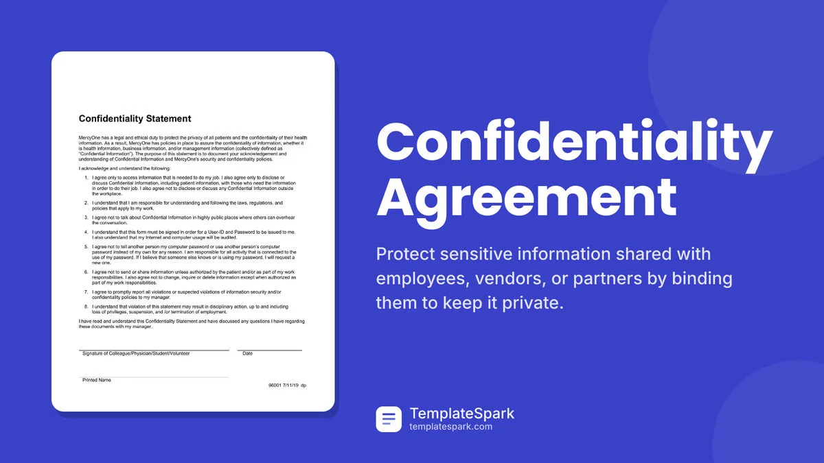 Confidentiality Agreement Confidentiality Agreement