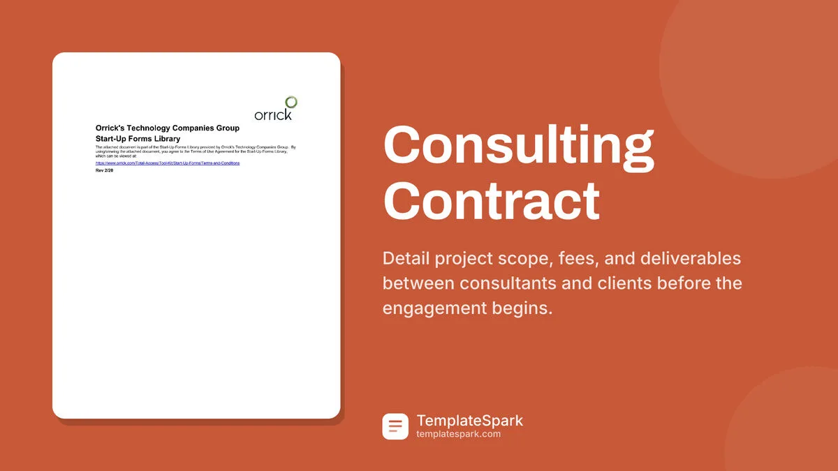 Consulting Contract Consulting Contract