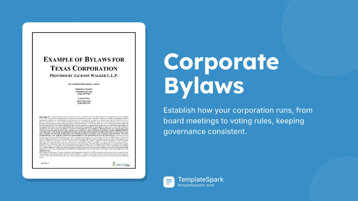 Corporate Bylaws Corporate Bylaws