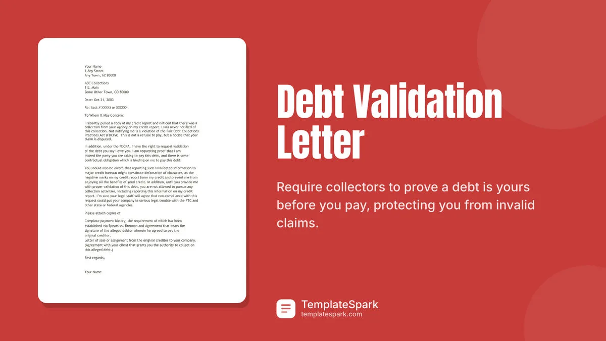 Debt Validation Letter Debt Validation Letter