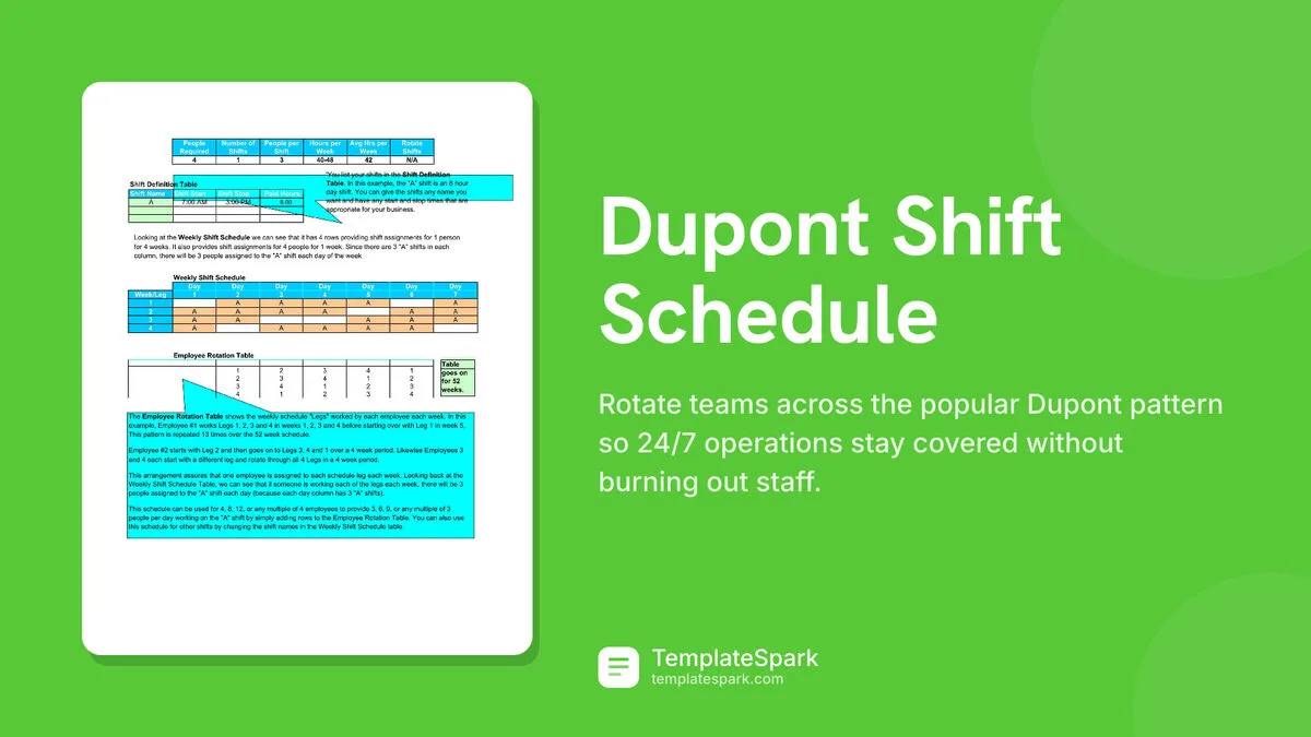 Dupont Shift Schedule