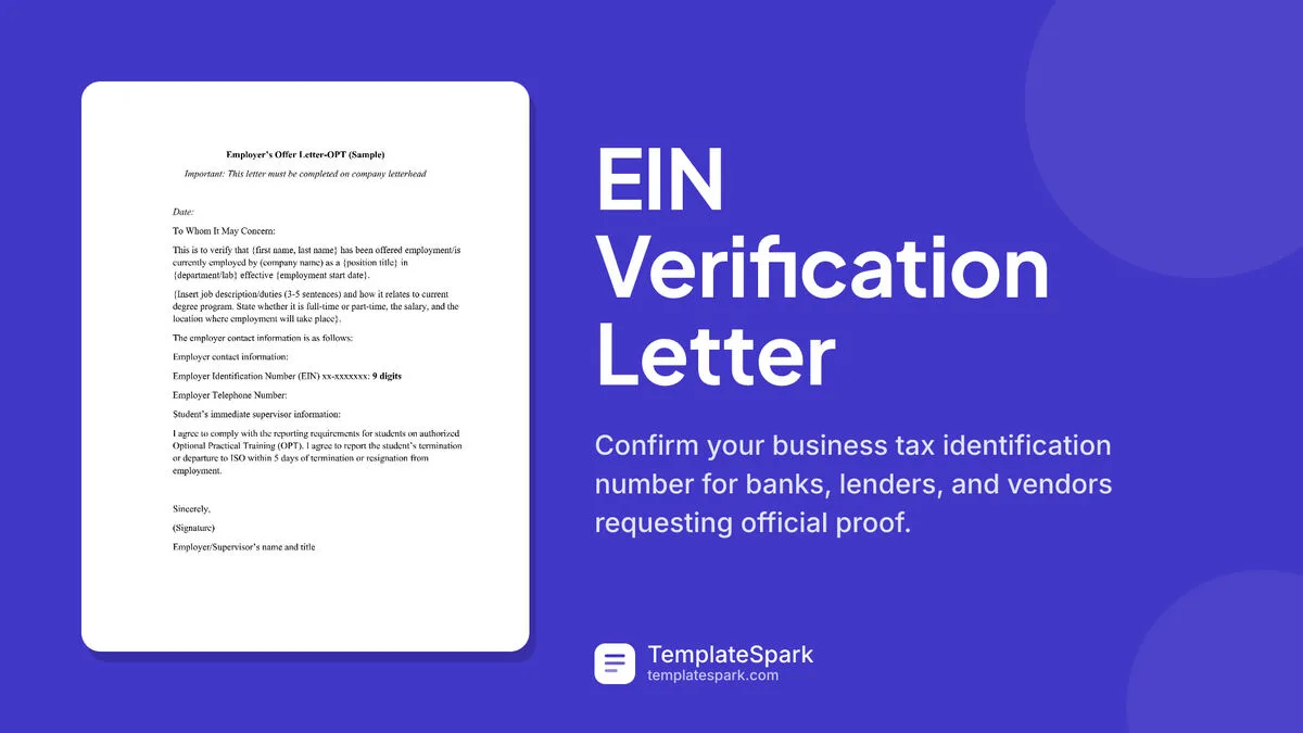 EIN Verification Letter EIN Verification Letter