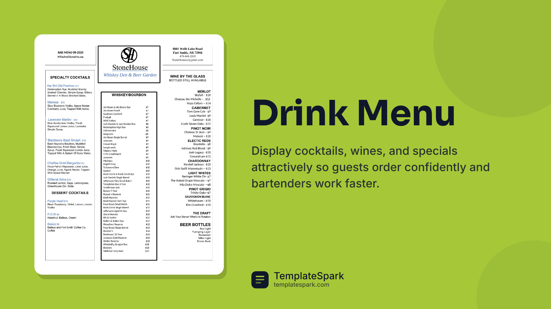 Drink Menu