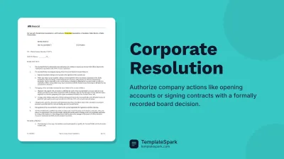 Corporate Resolution