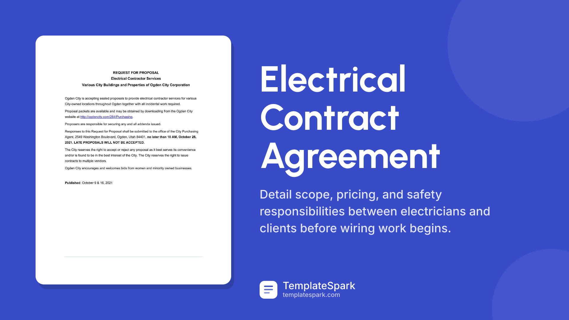 Electrical Contract Agreement