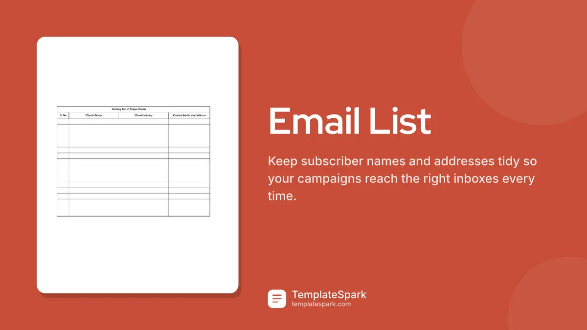 Email List Email List