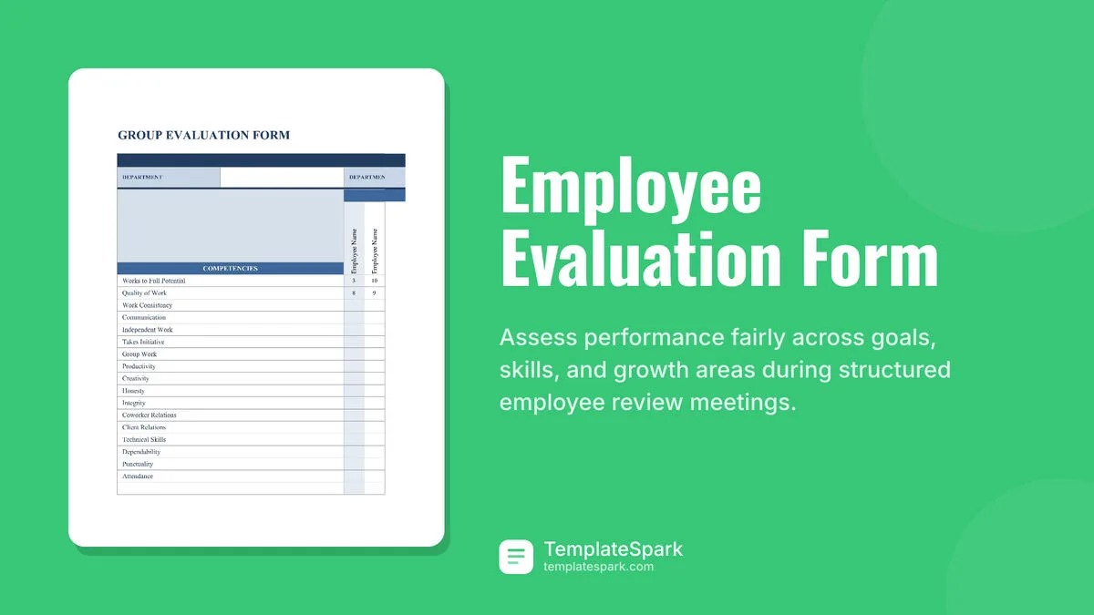 Employee Evaluation Form