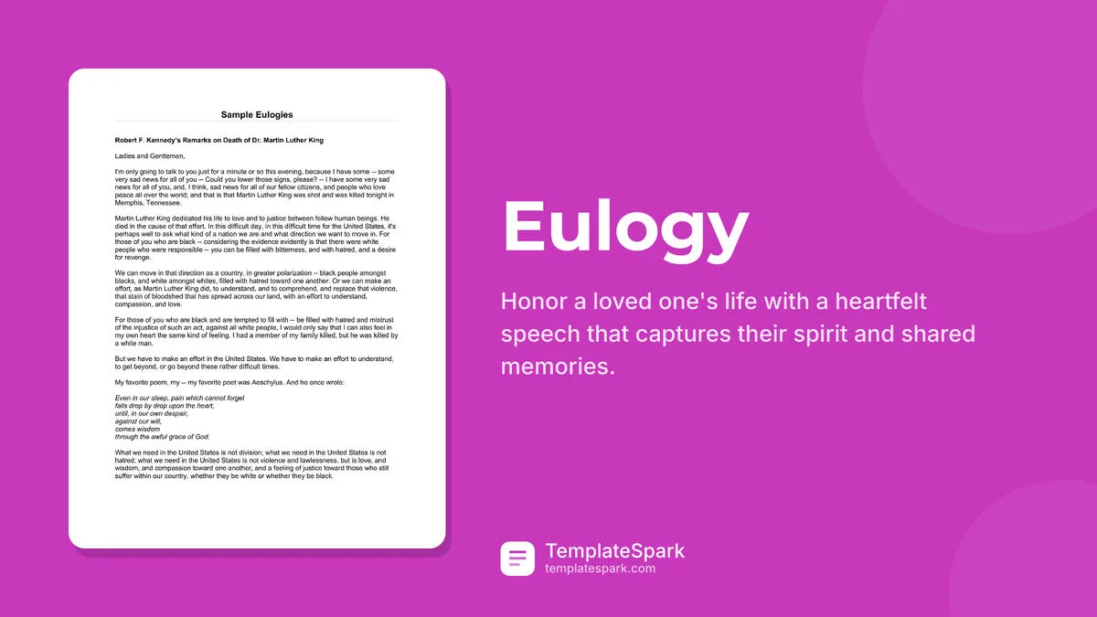 Eulogy Eulogy