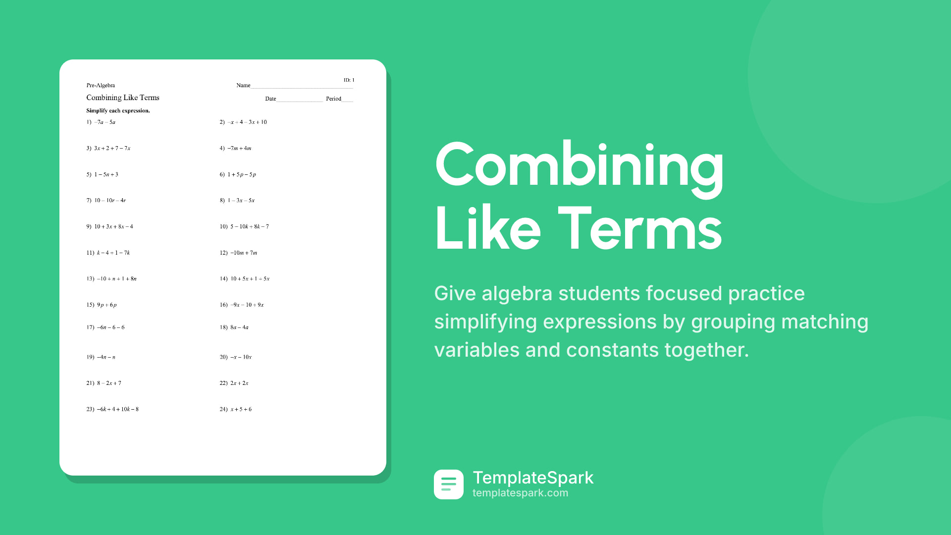 Combining Like Terms