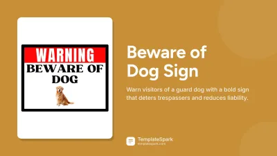 Beware of Dog Sign