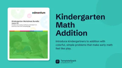 Kindergarten Math Addition