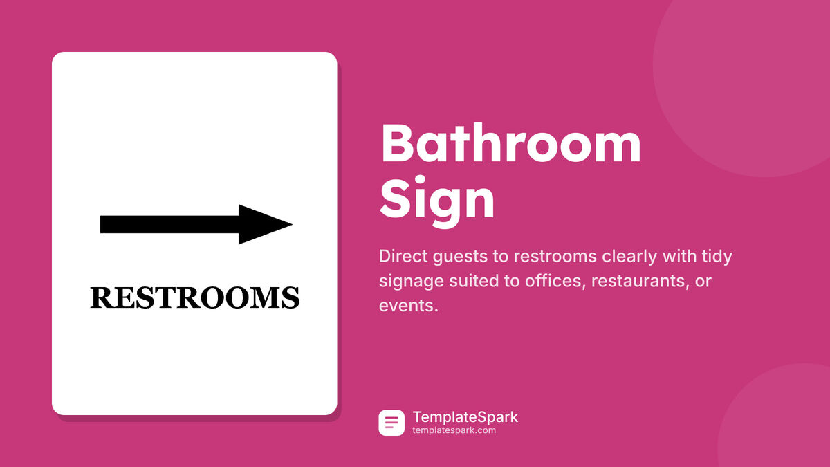 Bathroom Sign