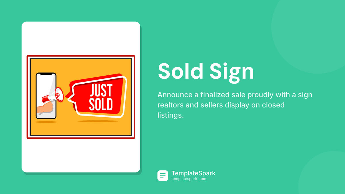 Sold Sign