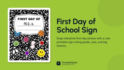 First Day of School Sign