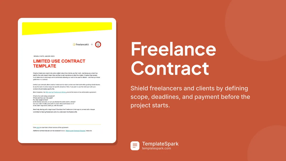 Freelance Contract Freelance Contract