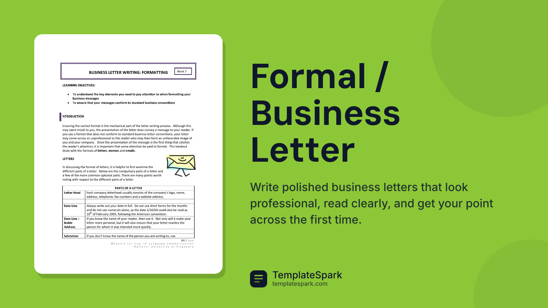 Formal / Business Letter