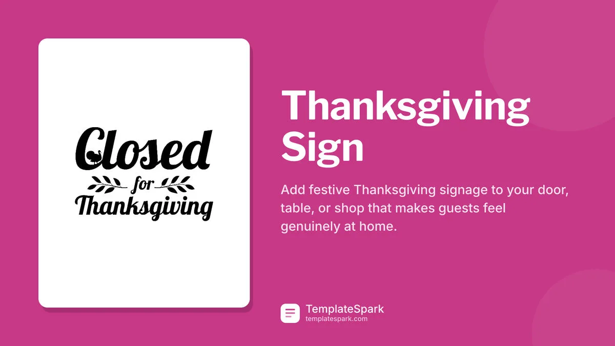 Thanksgiving Sign Thanksgiving Sign