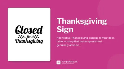 Thanksgiving Sign