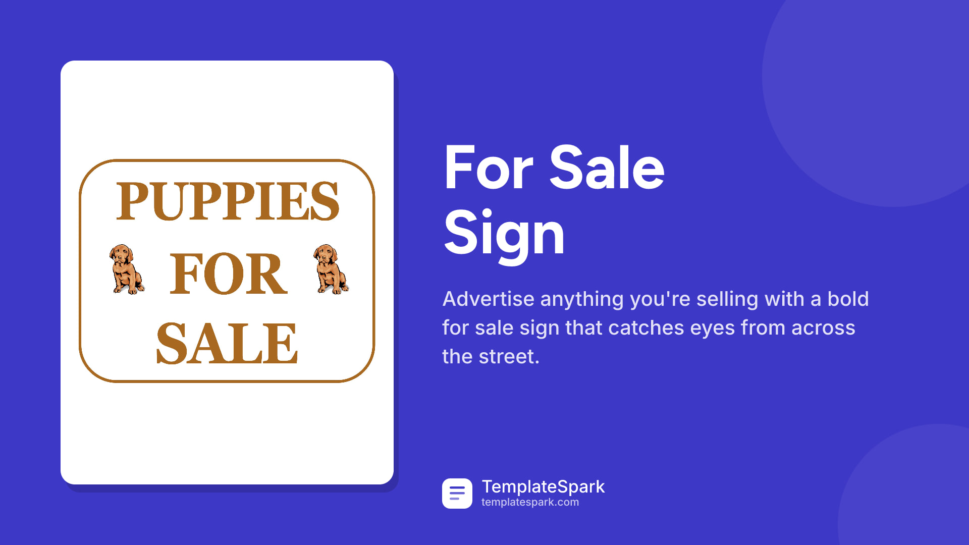 For Sale Sign
