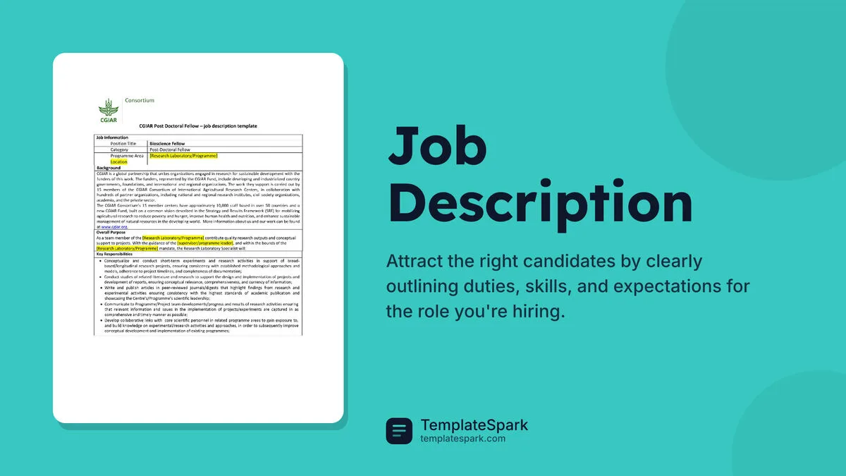 Job Description Job Description
