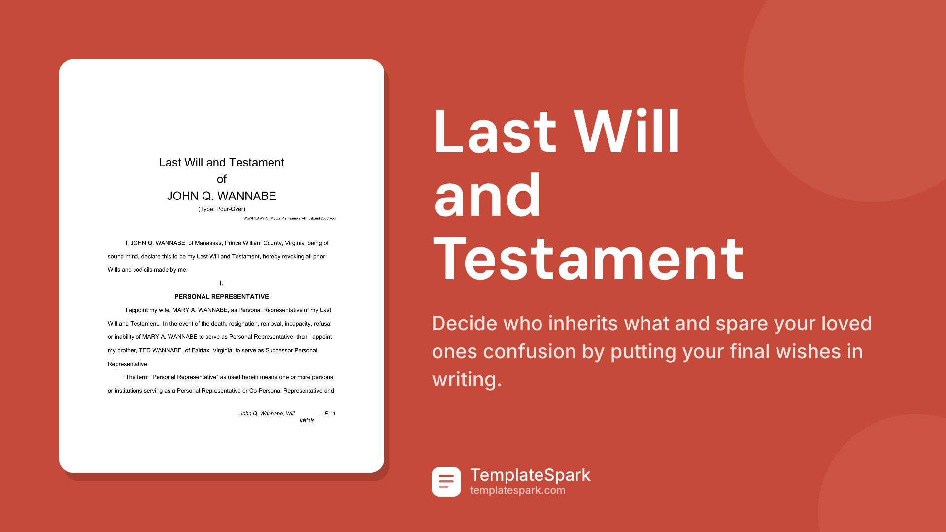 Last Will and Testament