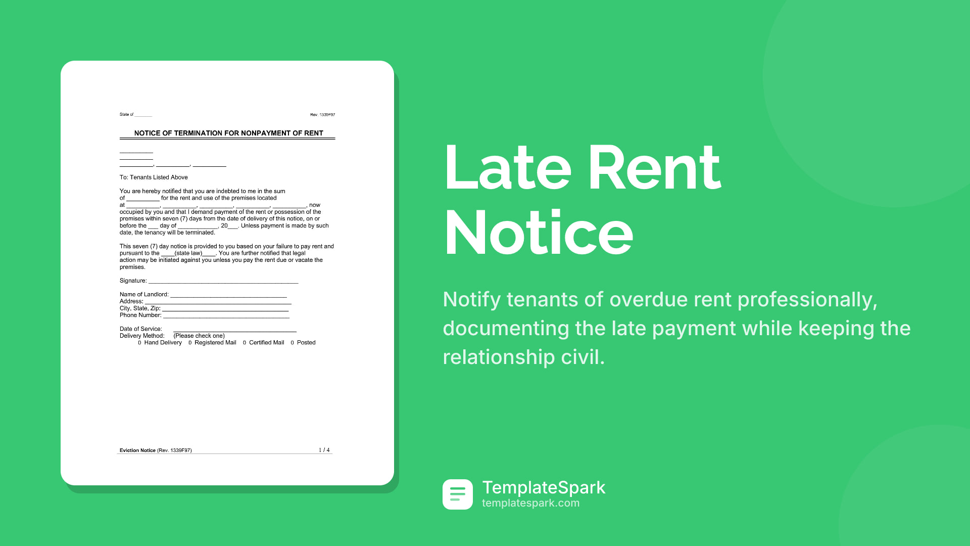 Late Rent Notice