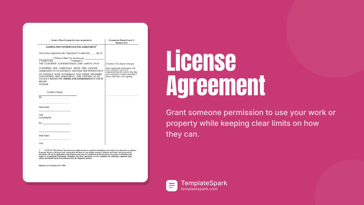 License Agreement License Agreement