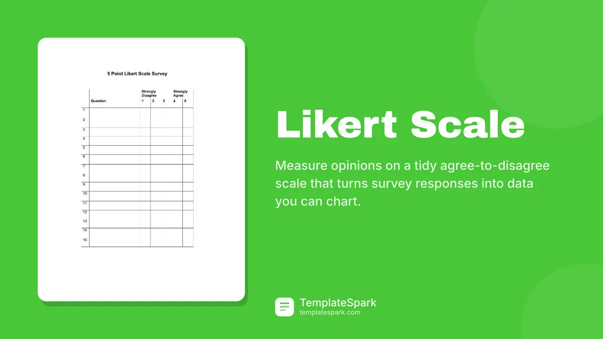 Likert Scale Likert Scale