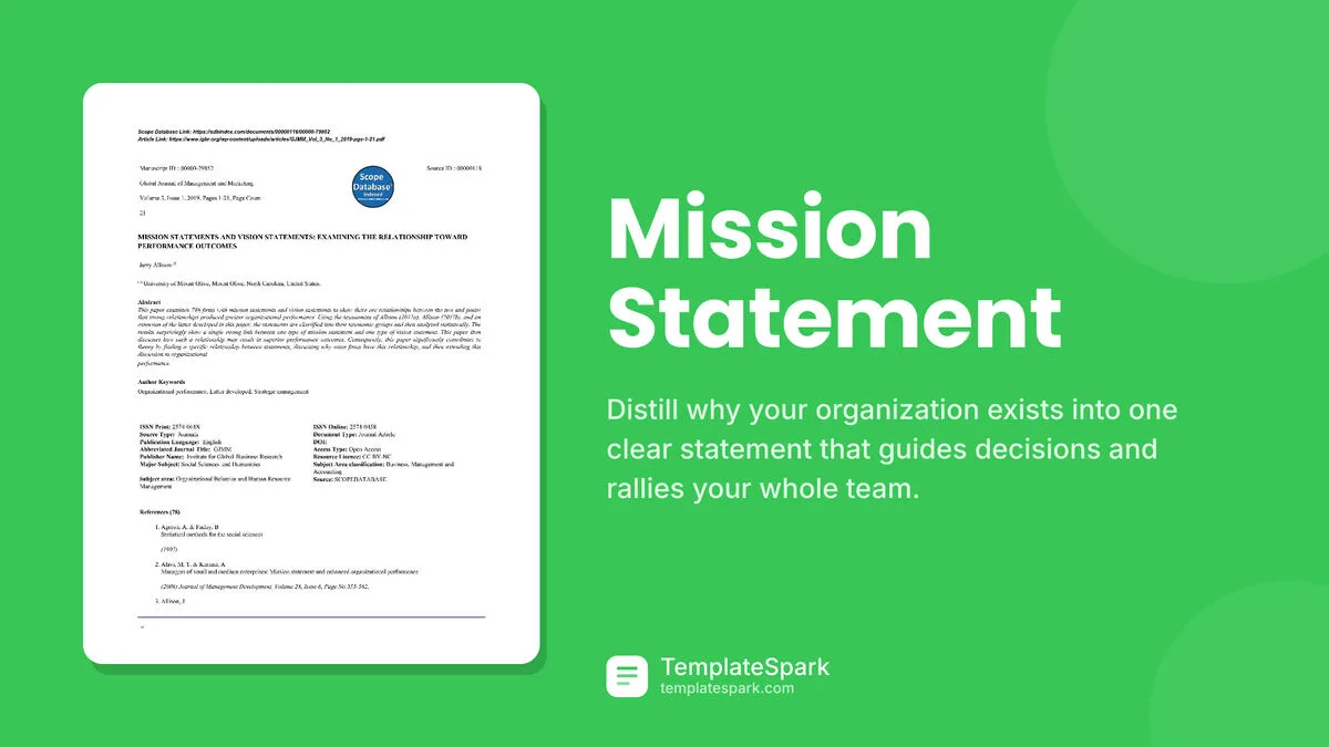 Mission Statement Mission Statement