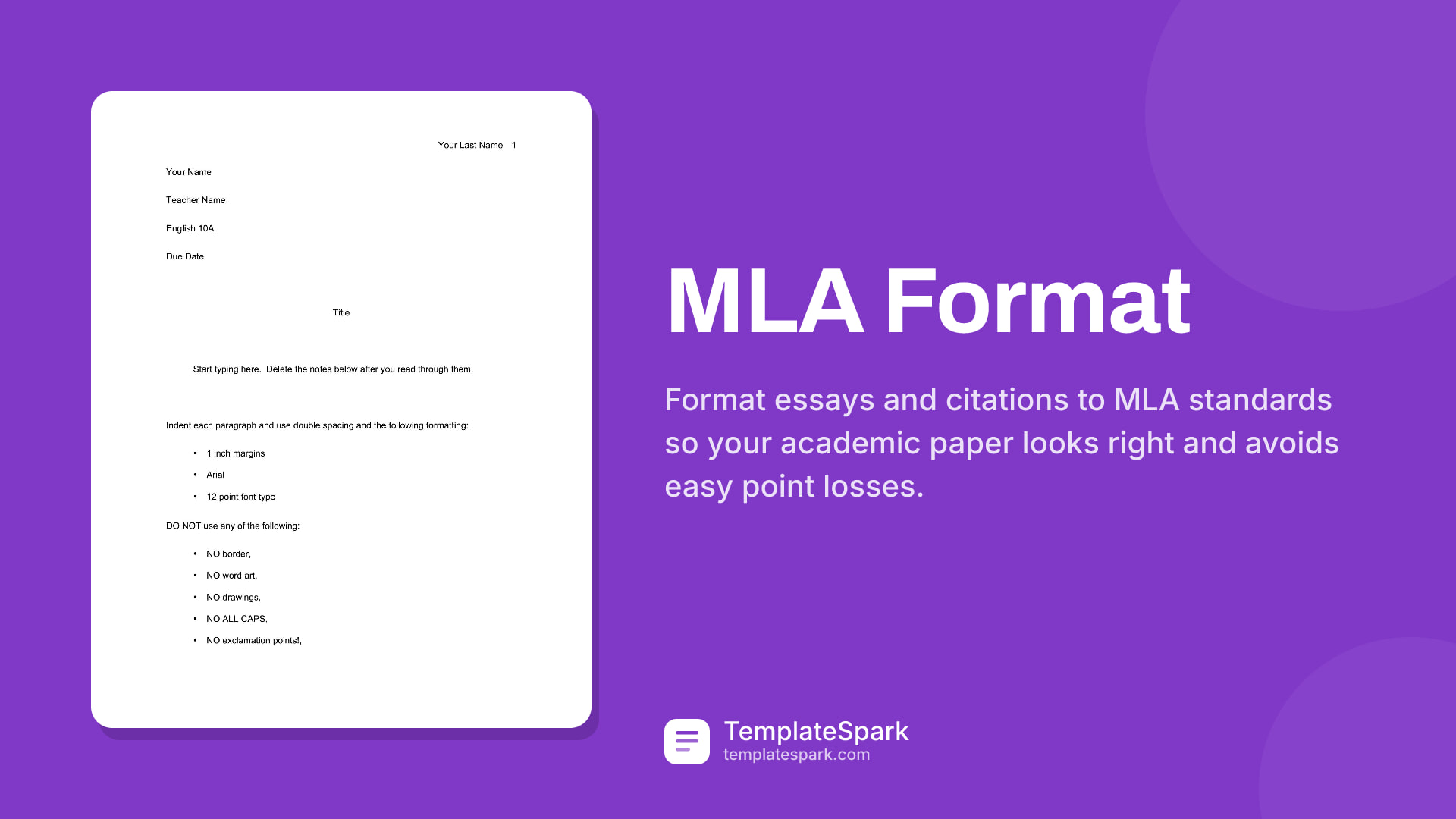 MLA Format