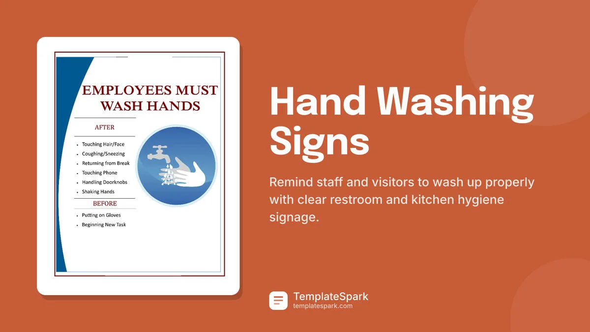 Hand Washing Signs Hand Washing Signs