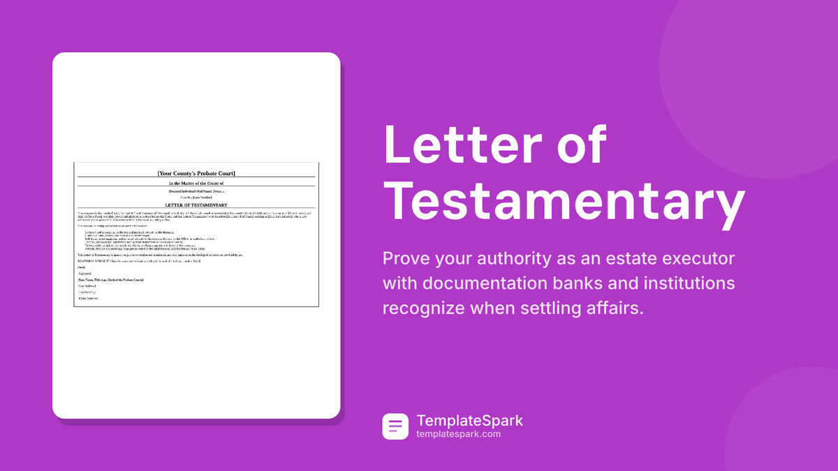 Letter of Testamentary