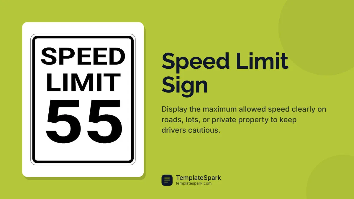 Speed Limit Sign Speed Limit Sign