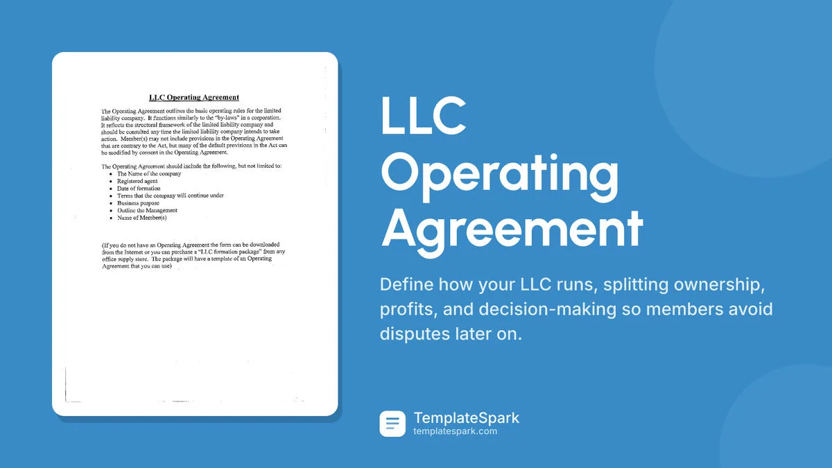 LLC Operating Agreement LLC Operating Agreement