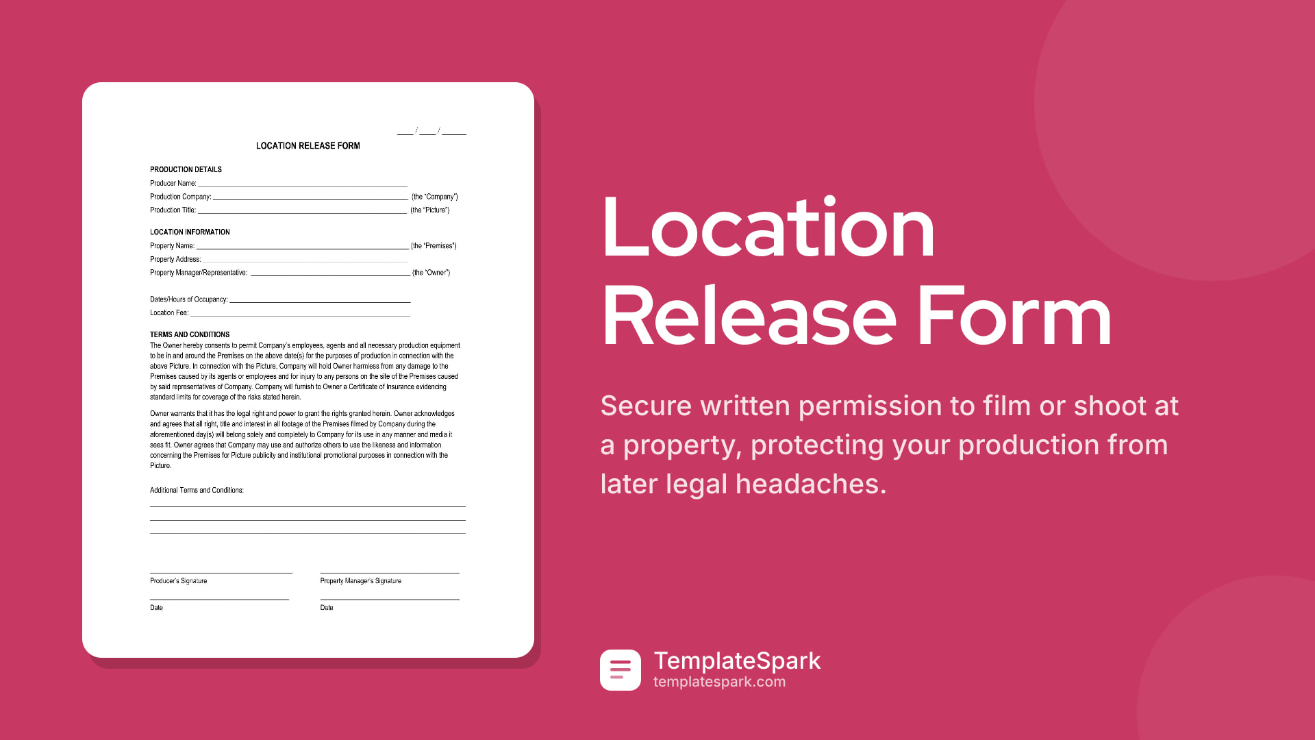 Location Release Form