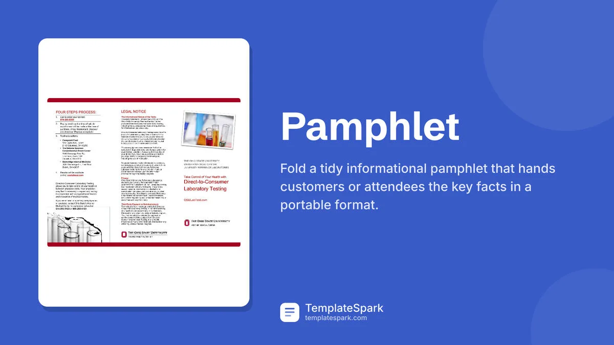 Pamphlet Pamphlet