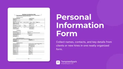Personal Information Form