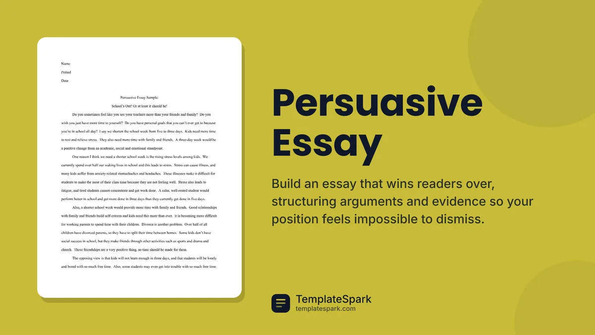 Persuasive Essay