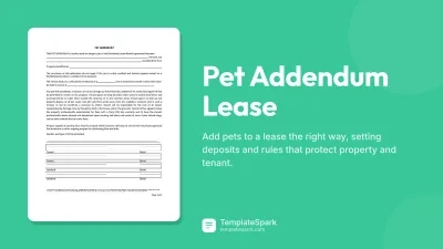 Pet Addendum Lease