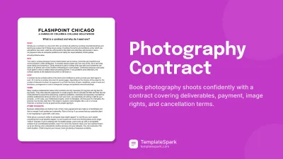 Photography Contract