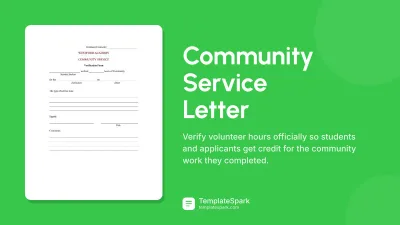 Community Service Letter