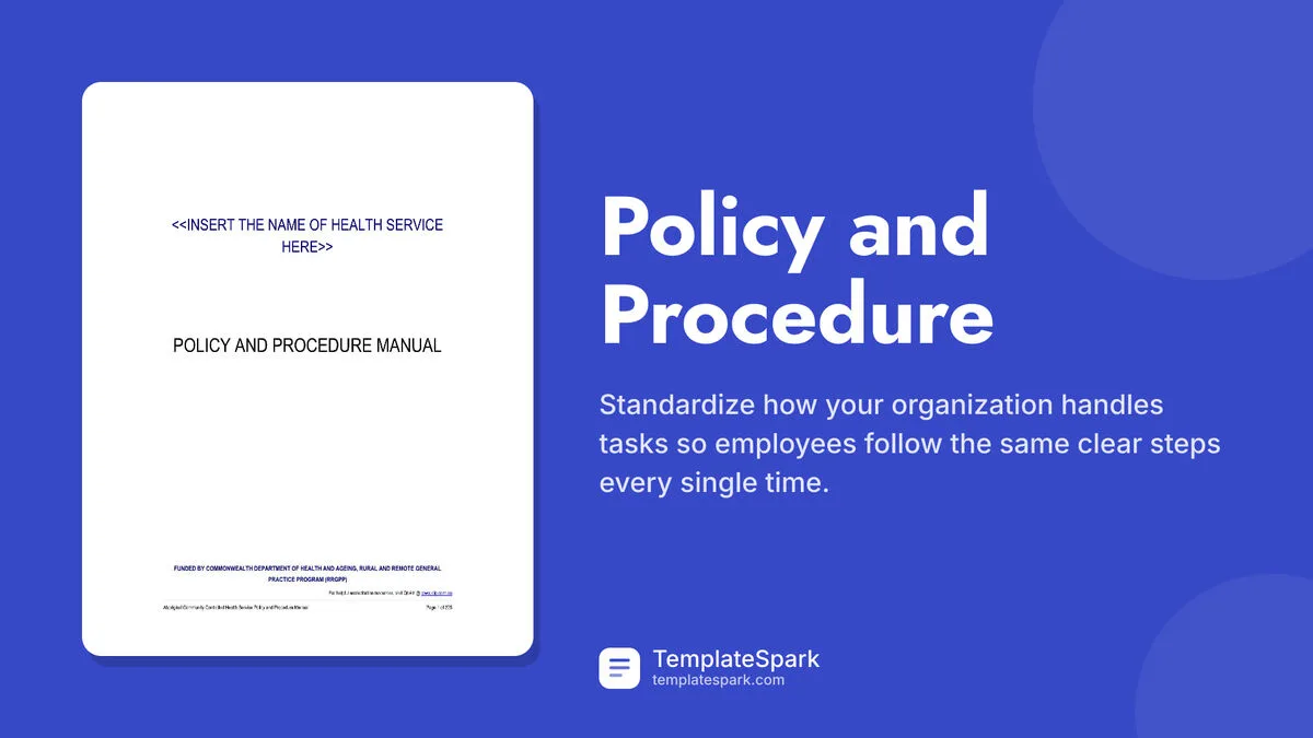 Policy and Procedure Policy and Procedure