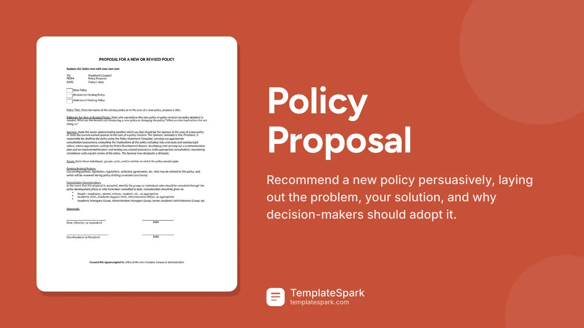 Policy Proposal Policy Proposal