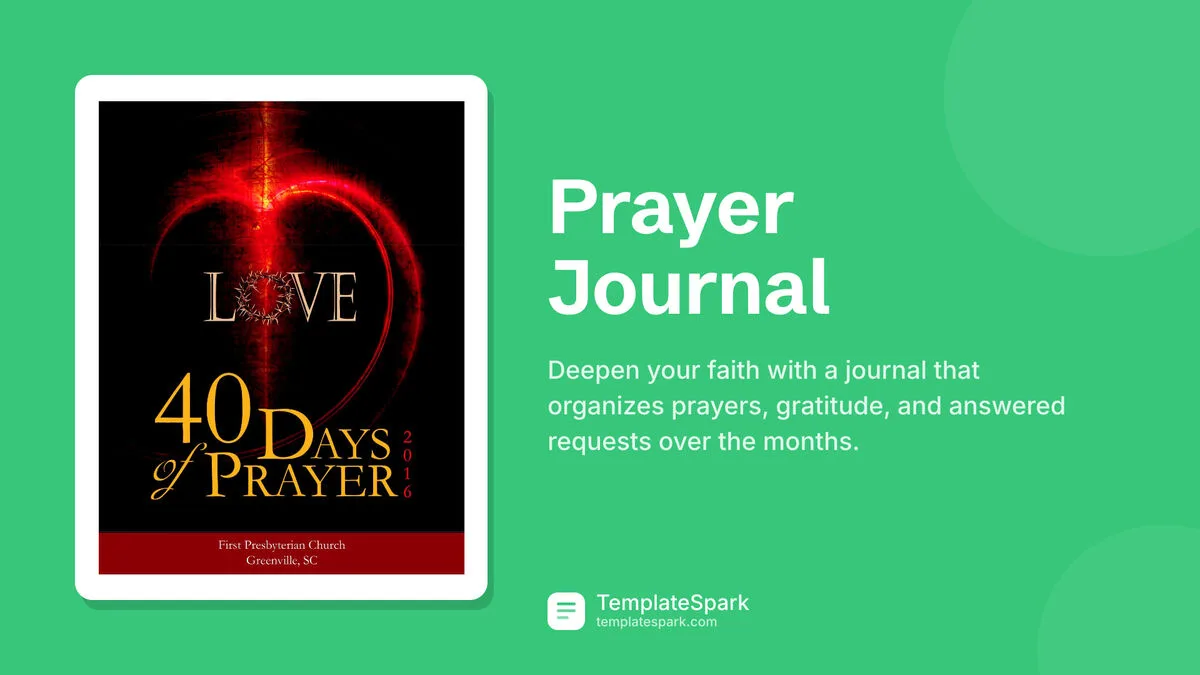 Prayer Journal Prayer Journal
