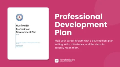 Professional Development Plan