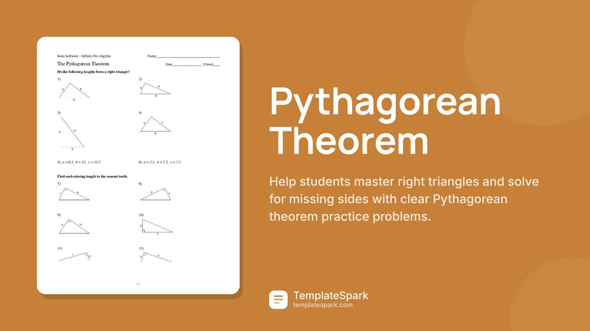 Pythagorean Theorem Pythagorean Theorem