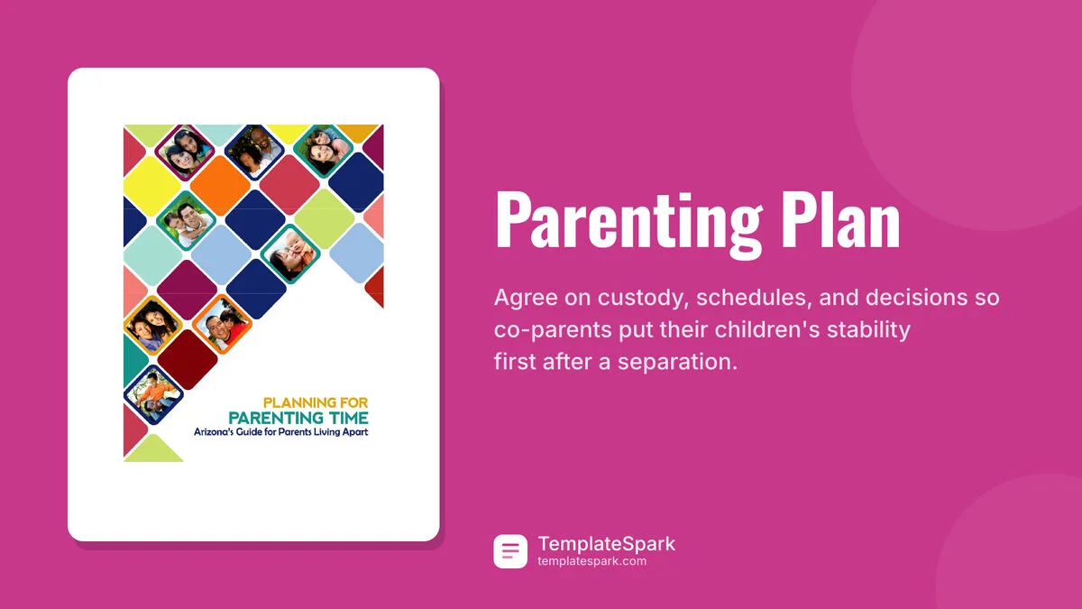 Parenting Plan Parenting Plan