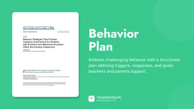 Behavior Plan